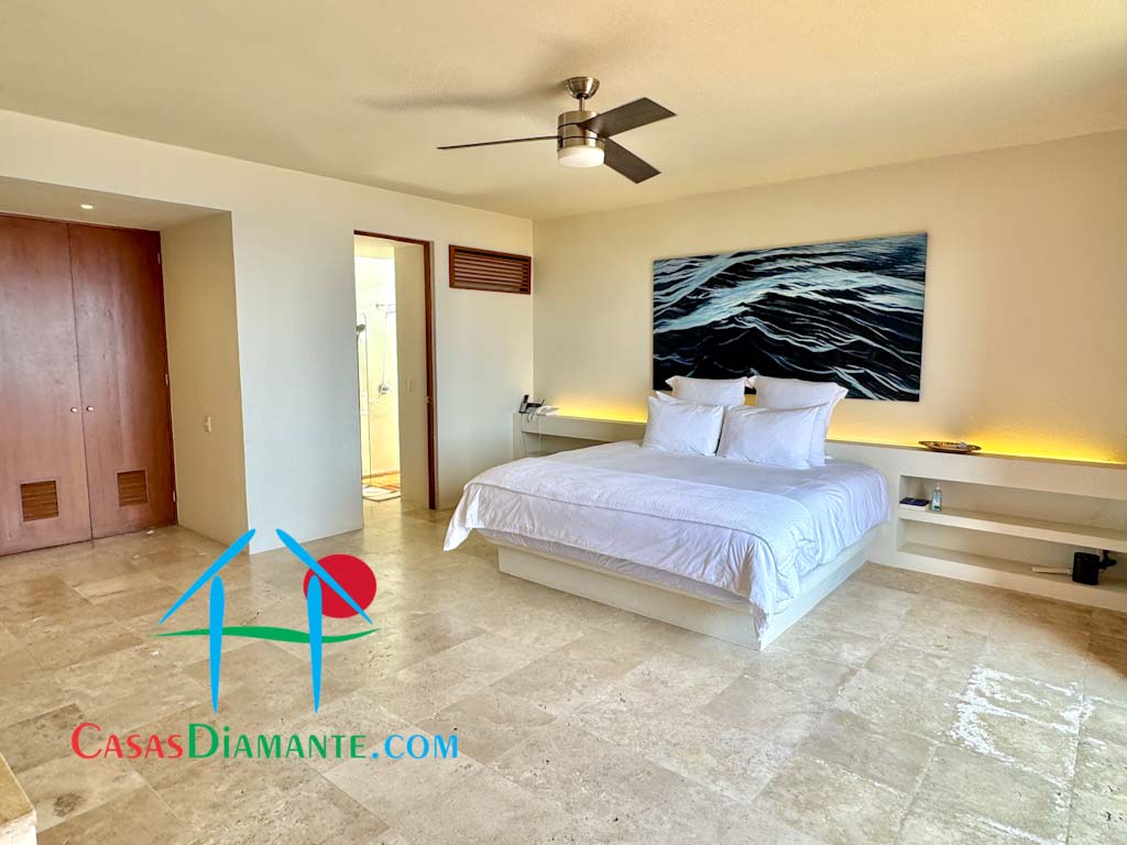 Real Diamante Villas del Sol Villa Turquesa 1 - Recámara principal 6
